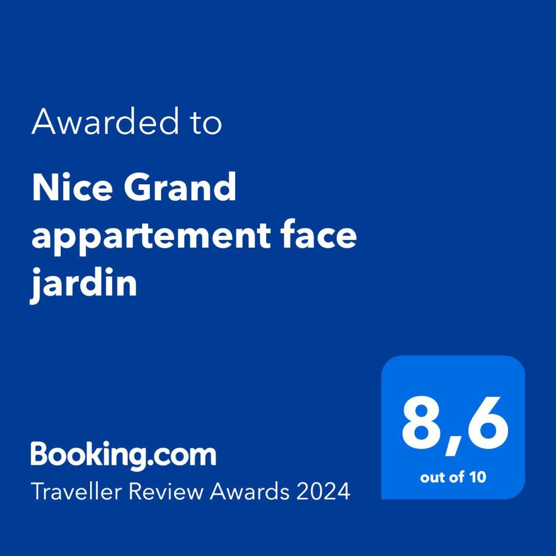 Nice Grand Appartement Face Jardin Esterno foto
